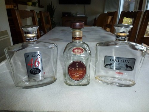 Trois flacons whisky - flacons,