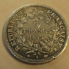 France 5 francs 1875-A Hercule