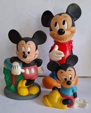 Mickey lot 3 tirelires anciennes vintage annees 90 plastique