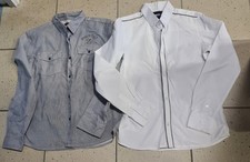 Lot de 2 CHEMISES POUR ADO " LIBERTO,RIVALDI " TAILLE 14 ANS / INDISPENSABLE !!