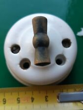 Interrupteur porcelaine ceramique 3A 250V vintage