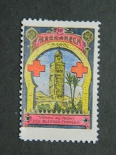 Vignette Delandre Croix-Rouge au profit des blessés français Marrakech Maroc