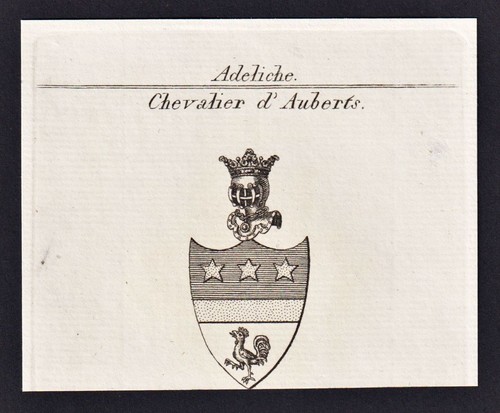 Chevalier auberts blason - -,