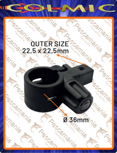 Colmic connecteur ø36 25mm - connecteur, Ø36-30-25mm