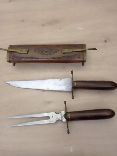 Couteau fourchette anciens - et,