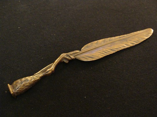 Sceau bronze plume aux - plume,