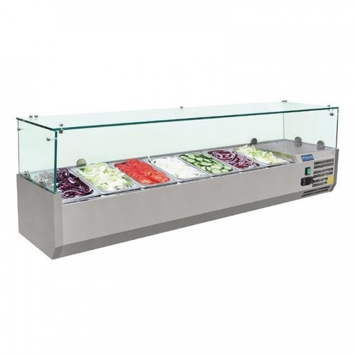 Vitrine inox réfrigérée - , à