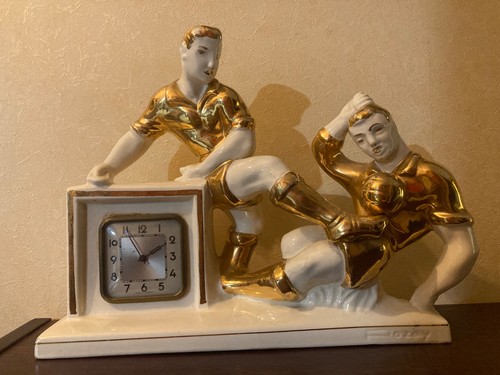 Pendule art deco football - art,