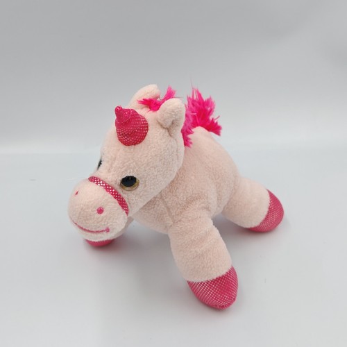 Peluche licorne rose - ,