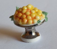 FEVE - "GOURMANDISES FRUITIERES 2004" -  JOLIE COUPE ARGENTÉE PLEINE DE FRUITS