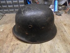 WW2 casque Allemand résine dans  son jus, avec intérieur
