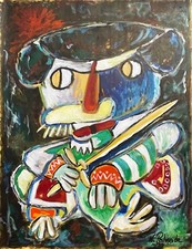 Dans l’arène gouache 1990