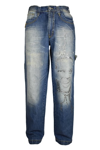 Jeans pantalon hommes larges - pantalon,