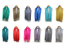 Pashmina Écharpe Uni Châle Étole Enveloppante Seconde D'usine Chaud Confortable