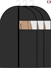 Lot de 3 housses à vêtements