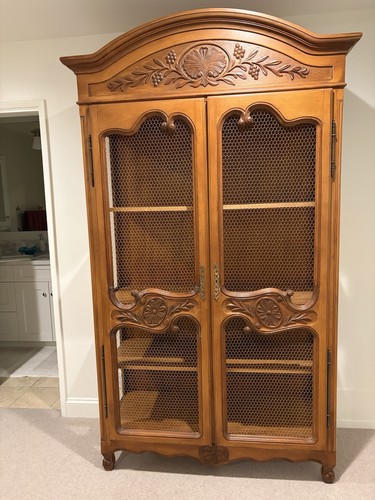 Beautiful wood metal armoire - beautiful,