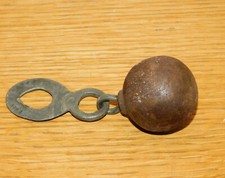 vintage ANCIEN POIDS 400g en METAL anneau ROND BOULE de balance HORLOGE marché ?