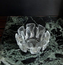 Chauffe Plat en Verre années 70's Support grosse bougie Vintage Déco Design