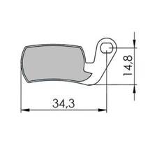 Paire plaquettes frein vtt 29