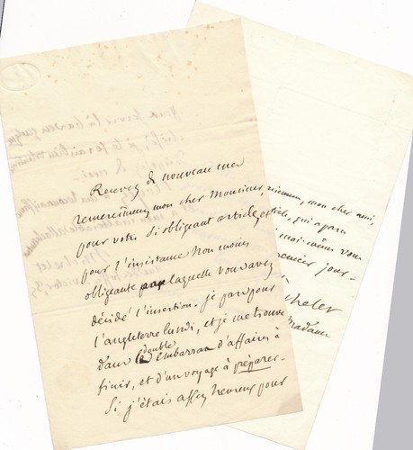 Jules michelet lettres - jules,