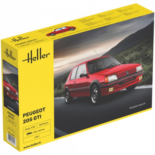Heller peugeot 205 gti 24 - peugeot, 1:24