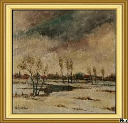 Huile sur toile maxence - toile,
