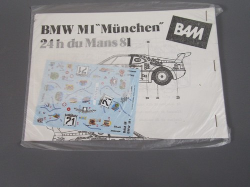 Bam decal pour bmw m1 - b9,