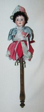 Hochet ancien tête porcelaine - ancien,