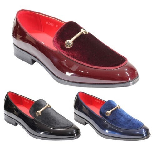 Homme cuir verni velours - cuir,