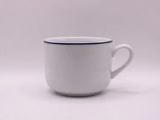 Tasse à café en porcelaine pillivuyt france, décor bleu élégant 1818