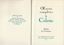 Oeuvres complètes tome 5. COLETTE