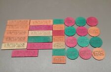 LIQUEUR Verveine du Velay 30  Jetons De Jeux Cartes  Publicitaire en Bois 