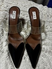 Alaïa escarpins Mules Cœur 90 en cuir verni taille 40