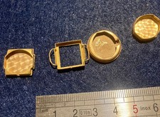 lot éléments de boitiers de montre en or 18 carats tête d'aigle 6 gr a fondre