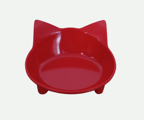 Gamelle tete chat rouge - de,