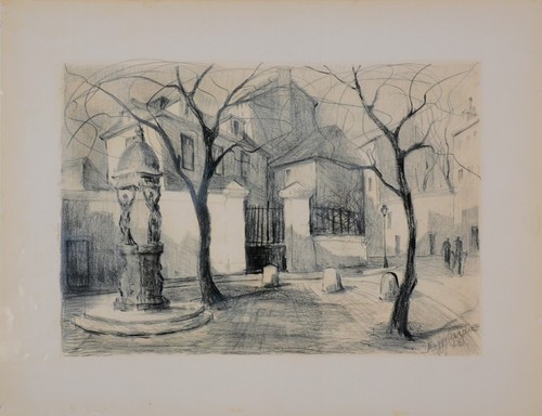 Dessin fusain paris - -,