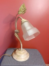 Lampe style art déco, tulipe ancienne, très bon état (11 photos) - 510A