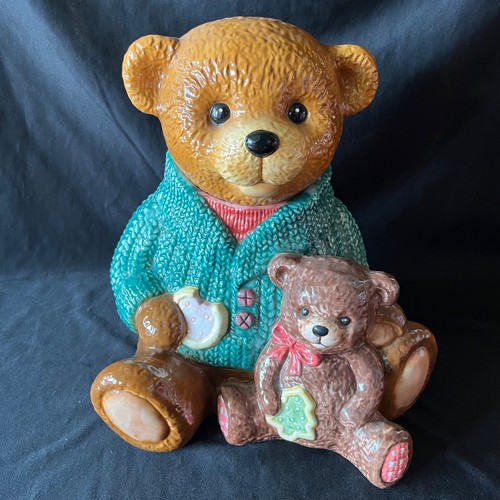 Vintage ceramic teddy bear - vintage,