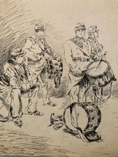 Dessin Encre Papier Instrument