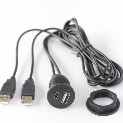 Prise usb2 male vers - usb2.0, double
