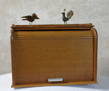 CLASSEUR à RIDEAU, petit classeur à rideau pour courrier, en bois, art déco .