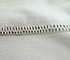 Drap lit de bébé coton métis, broderie, jours échelles (n°19)