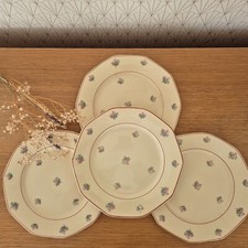 Lot of 4 vintage and authentic french soup plates "hamage & moulin des loups"