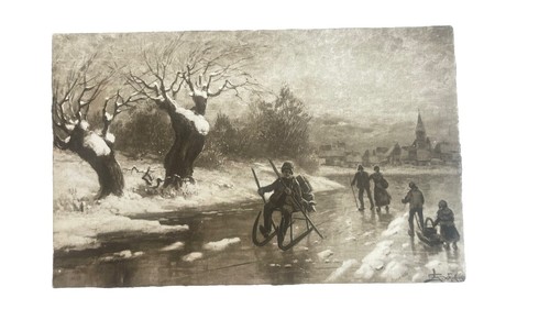 Carte postale ancienne noir - carte,