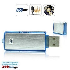 Micro Espion Clé USB Dictaphone Enregistreur 8GO Simple Utilisation FR