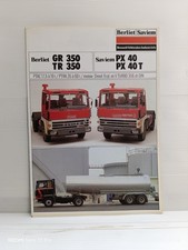 BERLIET SAVIEM RENAULT / dépliant Brochure couleurs 1979 GR 350 TR 350