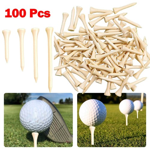 100 compte bois golf tees - 100,