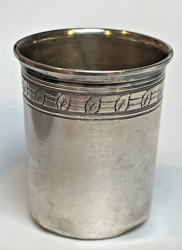 Verre liqueur argent - à,