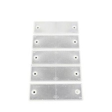 5pcs Plastique Blanc Adhésif