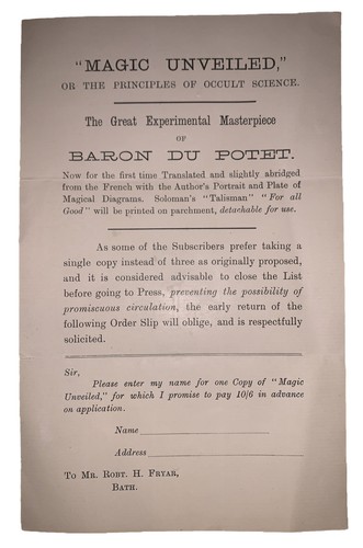 Prospectus original magie - prospectus, original,